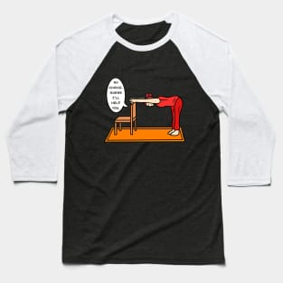 Yoga pose down dog on a chair Baseball T-Shirt